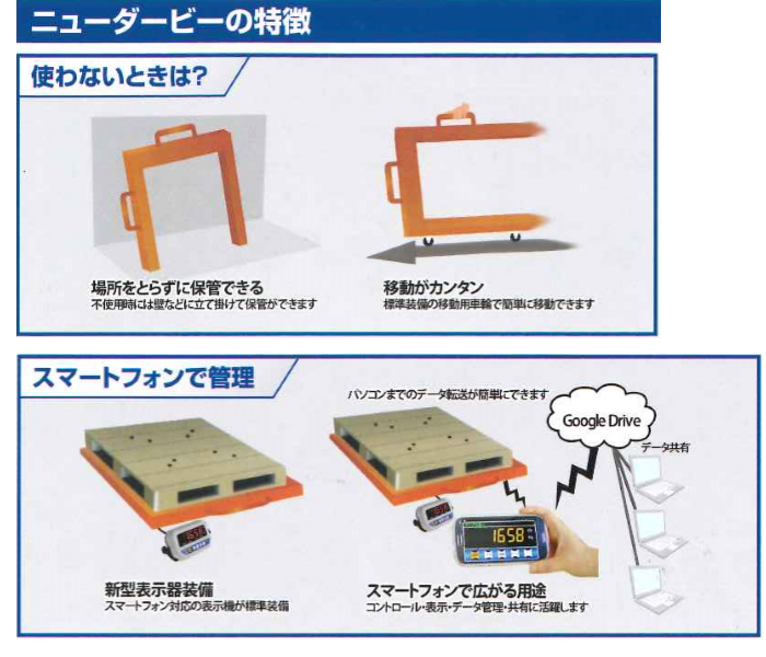 携帯型計量機 U字型はかり ニューダービー DBK（スチールタイプ） 守随